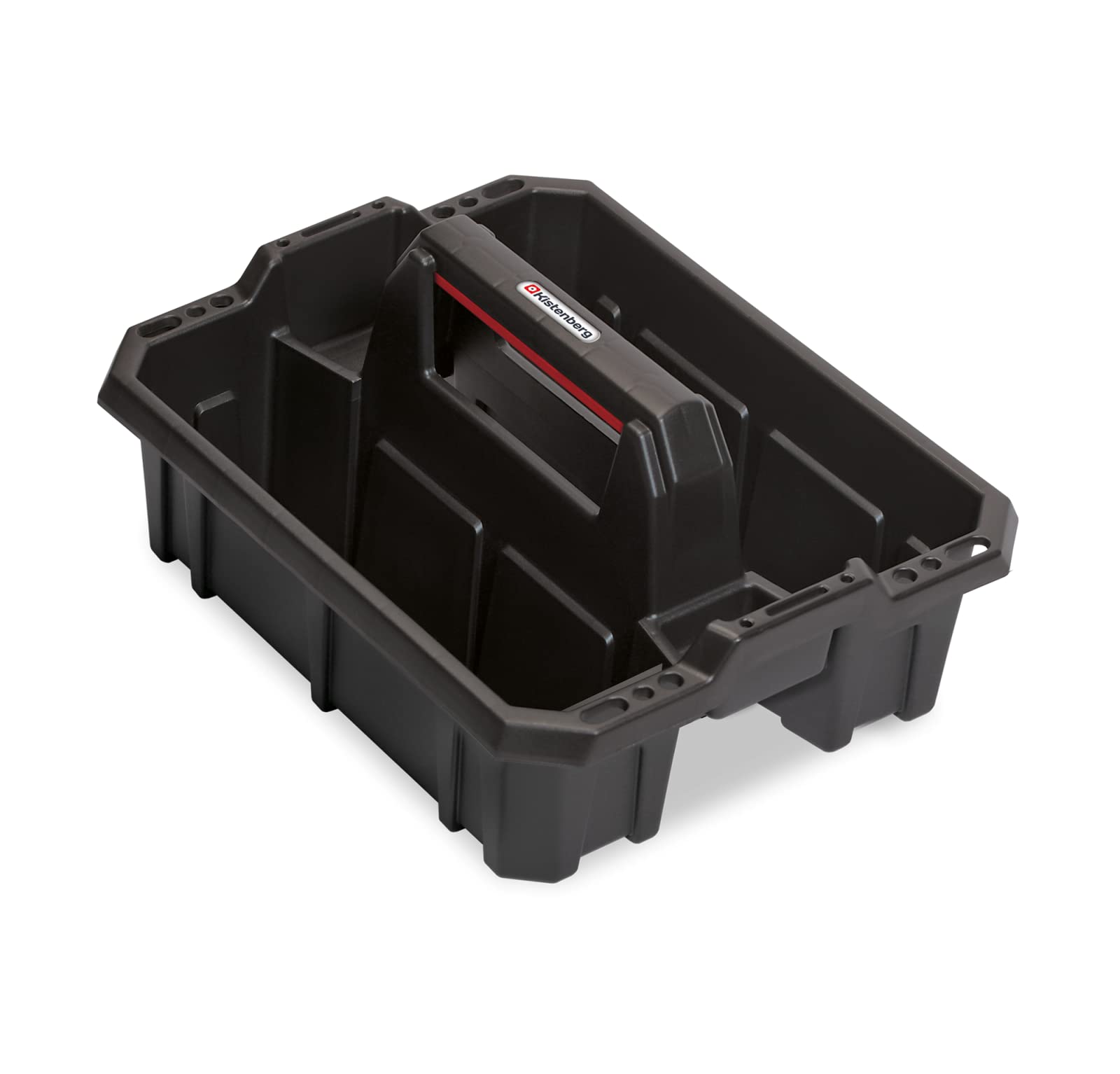 Handyman Caddy Tray Box Housekeeping Cleaners Tote Tray Basket with Handle Carry Grips - Under Sink Kitchen Storage Caddy for Cleaning Products Cleaners Carrier Tool Organiser (Basic 40cm x 30cm)