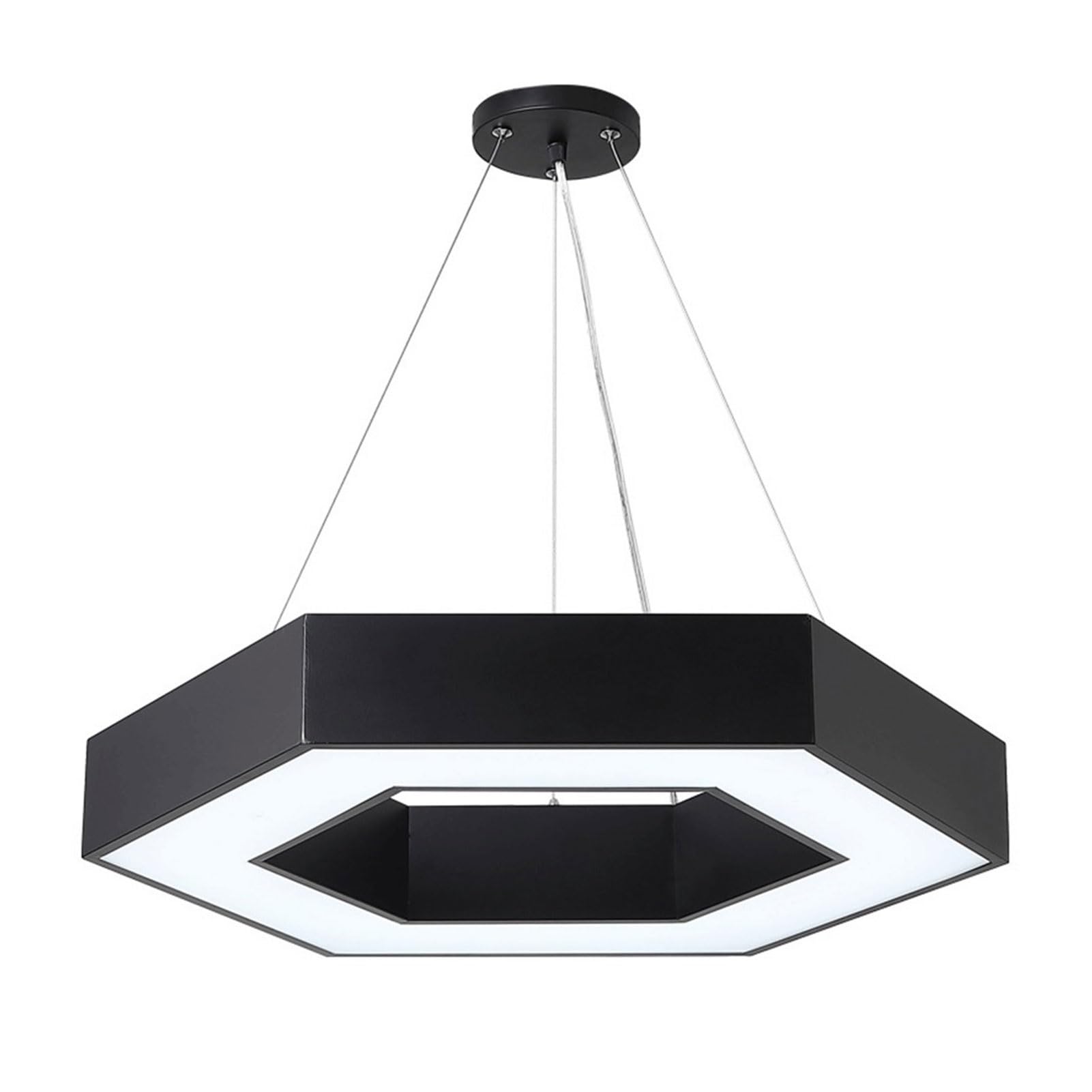 Lámpara de suspensión minimalista hexagonal LED de diseño moderno 8