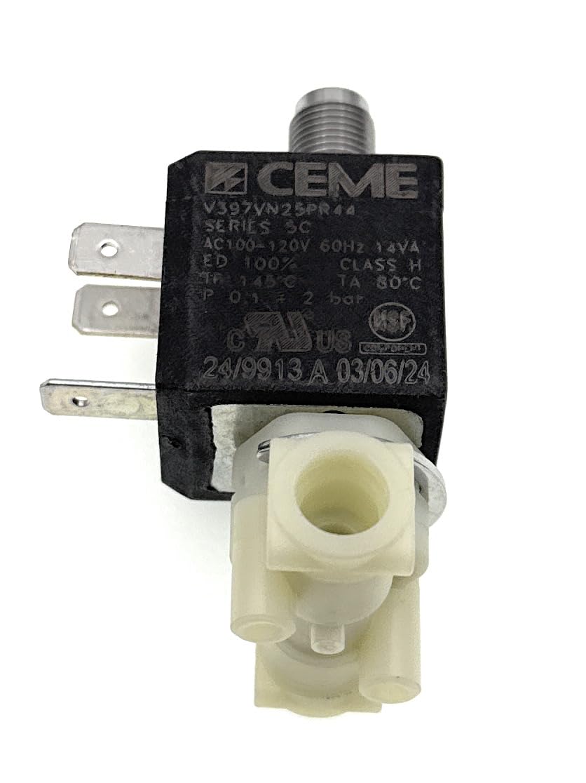 MacMaxe 3/2 Way Solenoid Valve – CEME V397VN25PR44 – 110-120V 60Hz – Replacement for Breville Espresso Machines