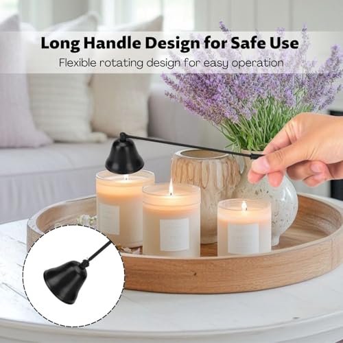 Miniatura 4 de Lyivisk Apagavelas Con Mango Largo, Accesorio Elegante Para El Hogar, Herramienta Para Apagar Mechas De Velas, Apto Para Salón, Dormitorio Y Como Idea De Regalo