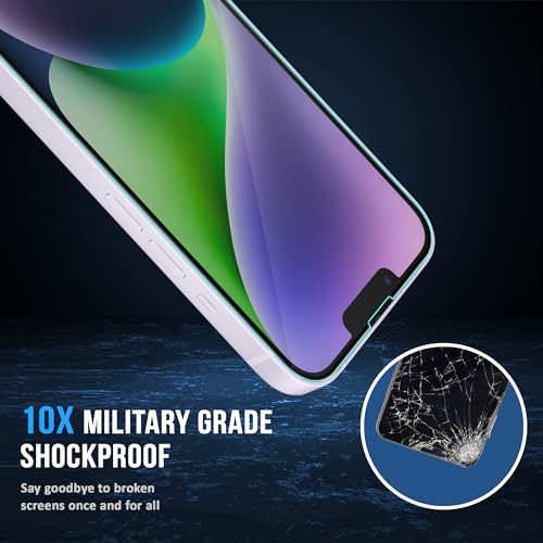 Image of FIRST MART Military-Grade Matte Anti-Glare Tempered Glass for iPhone 14 Plus and iPhone 13 Pro Max (6.7 Inch) With Installation Kit | Edge to Edge Coverage |Anti Glare, Bubble-Free [2 Pack]