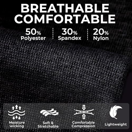 NEOtech Care Wadenmanschette - elastisches & atmungsaktives - Kompression (Schwarz, 1 Paar, Größe L)