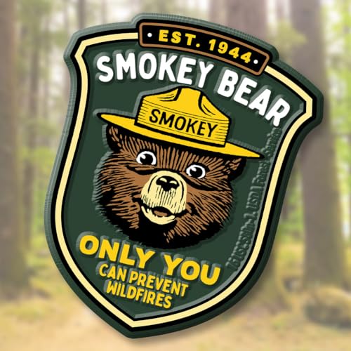 Imán Decorativo 3D de Goma Smokey Bear 2.8 x 3.4 in miniatura 4