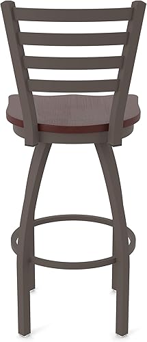 Miniatura 87 de 410 Jackie Taburete de bar giratorio de 36 pulgadas con acabado bronce y asiento de vinilo negro Vinilo negro,Canter Burdeos,Tierra Canter,Canter