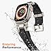 amBand Bands Compatible with Apple Watch Ultra 3/2/1 49mm, M1 Sport Series Rugged Durable Strap with Metal Connector to Match Ultra's Titanium Case for iWatch 49 mm Men Titanium/Black