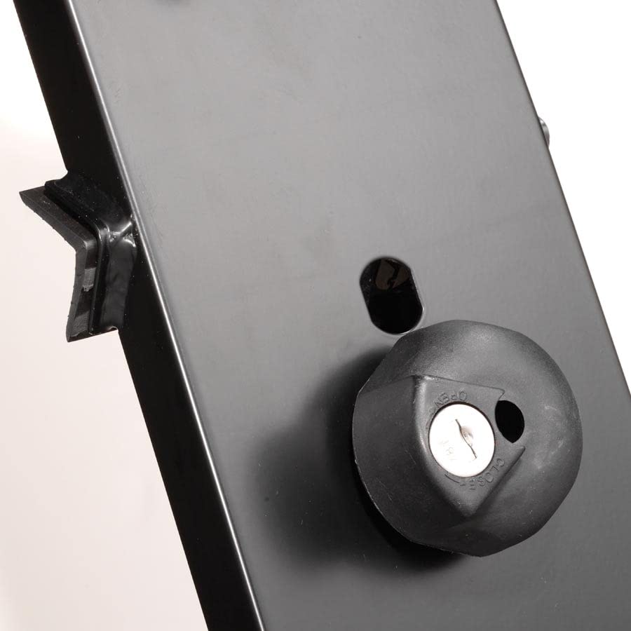 Surco ABT300 3-Bike Spare Tire Mount Bike Rack with Integrated Lock; Black Finish