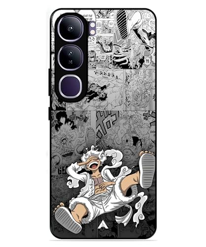 Image of Premium Anime 2 Case for Vivo Y300 (Glossy Finish) Soft-Touch Metal TPU Back Cover, Shockproof, Designer, Aesthetic Mobile Phone Case