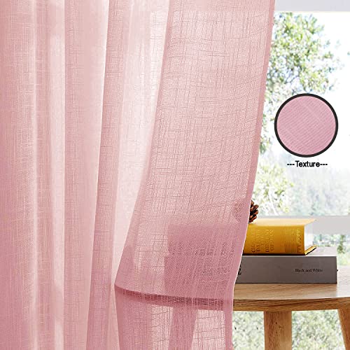 Image of HOMEMONDE Sheer Curtains for Living Room, Bed Room - Transparent Curtain Home Decor