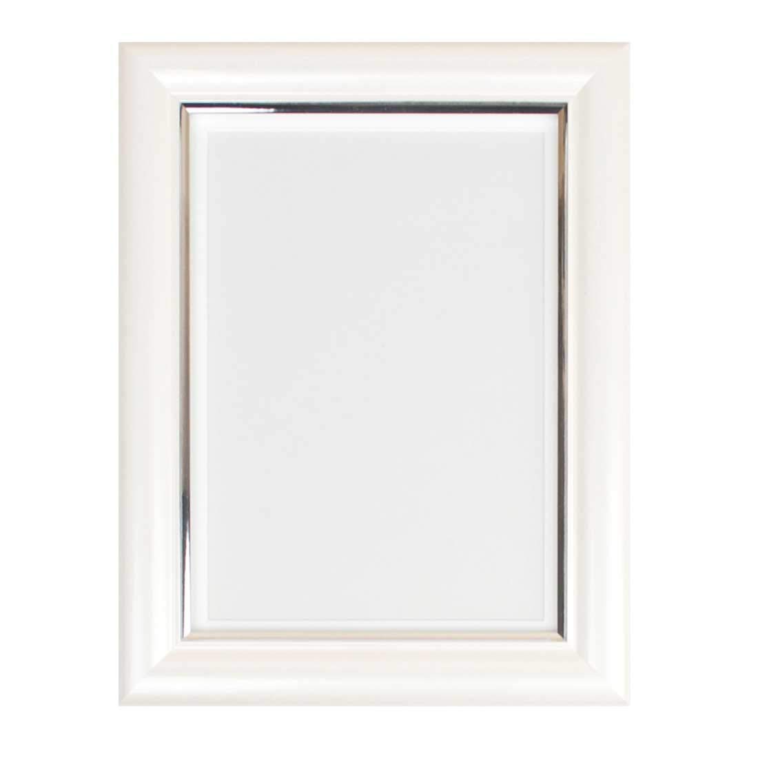 Amazon | 遺影 ホワイト 白色 額縁 肖像額 葬儀用キャビネ判写真 透明