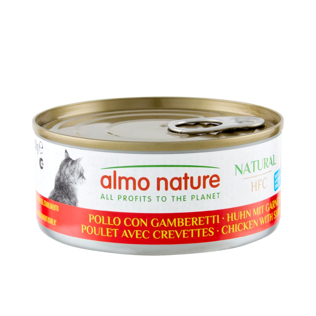almo nature HFC Natural con Atún Atlántico - Comida húmeda para Gatos Adultos: 24 latas de 150 g