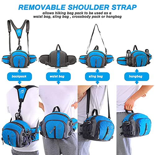 BestFire draagbare wandel-heuptas Waterdichte nylon heuptas Hardlopen Wandel-heuptas Multifunctionele bidonhouder Looptas voor buitenshuis reizen - Image 4