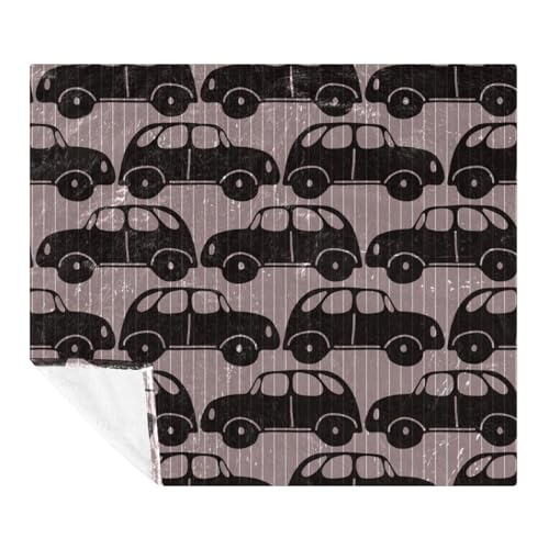 Couverture douce à rayures 150x200cm en microfibre légère pour lit et canapé