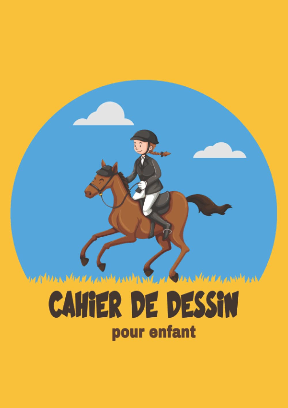 Buy Cahier de Dessin pour Enfant Pages Blanches Grand de