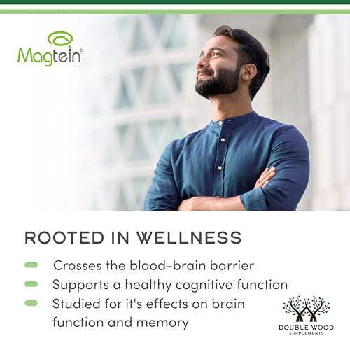 Magnesium L Threonate, Magtein, Sleep and Cognitive Support – High Absorption – Most Bioavailable Form of Magnesium – 2,000 mg – 120 Capsules