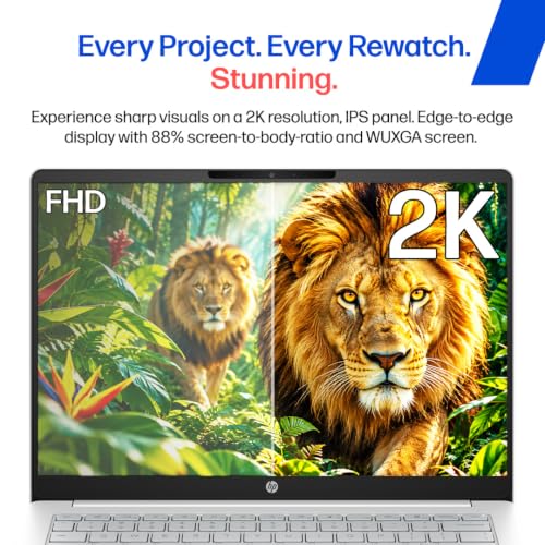 Image of HP Omnibook 3, Snapdragon X Processor 45 Tops (8GB LPDDR5x,512GB SSD) 2K WUXGA, 14'' /35.6cm, Win 11, M365*Office 24,Silver,1.42kg, hz0056QU, Lighter mini Charger, FHD IR Camera, Next Gen AI Laptop