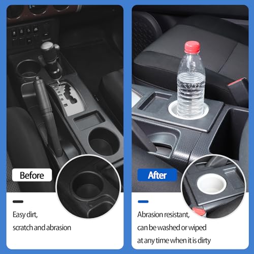 Portavasos para Toyota FJ Cruiser 2007-2021 2Pzs Gris miniatura 2