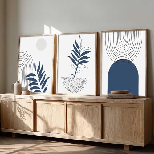 Image of Kalit Kala Decor Boho Art Home Decoration Painting | Paintings With Frame For Living Room Bed Room Hotel Wall Decor Digital Reprint Set of 3 (19X25 inch)
