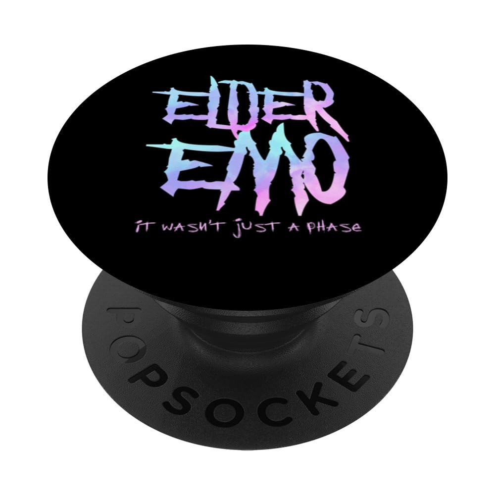 Funny Emo And Pastel Goth OutfitsElder Emo. it wasn't just a phase - Funny Emo Goth PopSockets Standard PopGrip