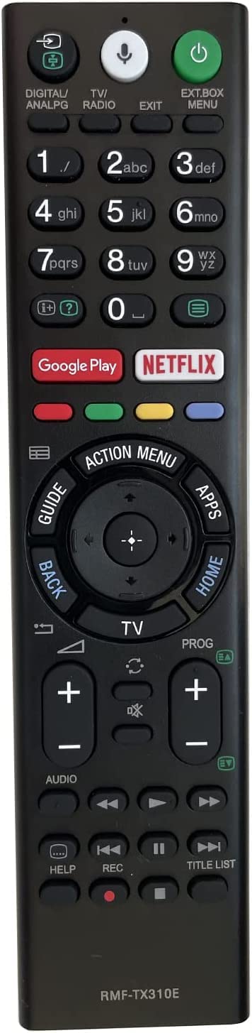 ALLIMITY RMF-TX310E afstandsbediening vervangen voor Sony Bravia LED LCD TV KD-43XF8096 KD-43XF7596 KD-43XE8396 KD-43XE8099 KD-43XE8096 KD-43XE8088 KD-43XE8077 KD D-43XE! 8005 KD-43XE8004