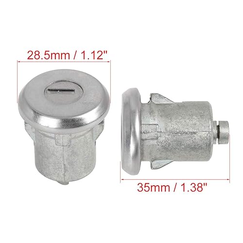 Miniatura 2 de Cilindro de cerradura de puerta con llave compatible con Chevy GMC Buick Cadillac Pontiac Oldsmobile, 1 par