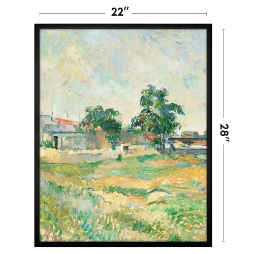 Image of Americanflat 22x28 Poster Frame with Polished Plexiglass - Streamline Collection - Thin Border Picture Frame for Wall Display - Hanging Hardware Included - Black
