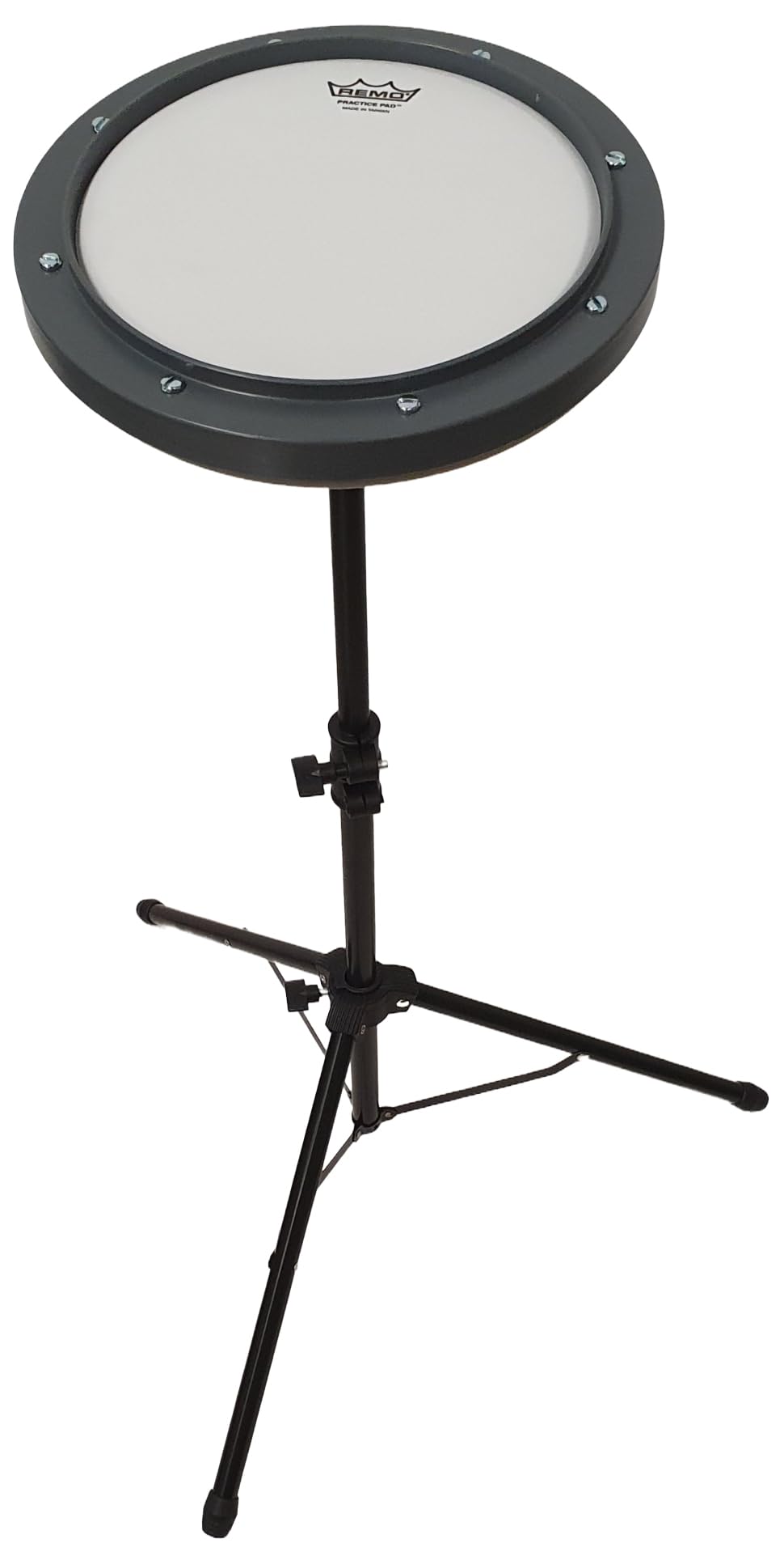 Rockstar - Pad Practicas 8" Remo RT-0008-00 con Soporte Negro. Caja Almohadilla Sorda Aprendizaje Silenciosa- Rockmusic
