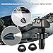 2PCS Front Windshield Washer Nozzles, Windshield Wiper Sprayer Nozzle Jet Kit, Fit for Most Cars Chrysler Subaru BMW Buick Chevrolet Ford Dodge (Black)
