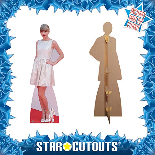 Celebrity Standee Taylor Swift Levensgroot kartonnen tafelblad mini uitgesneden, hout, veelkleurig 182 x 63 x 182 cm - Image 4