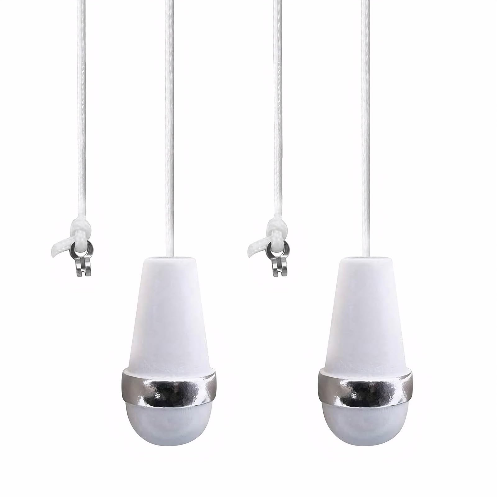 Bisienya 2 PCS Bathroom Light Pull Cord Handle,Light Cord Pull Ends,with 150cm Connectors for Bathroom Toilet Light/Fans