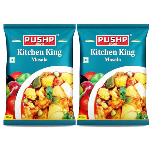 Image of Pushp Brand Kitchen King Masala 200Gm Pouch (Pack of 2) | Indian Spice Mix