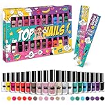Beauty4Britain 20 Colour Nail Polish Set for Women 20 Different Rich Colours Quick Dry & Non Gel Nail Polish Deluxe Gift Box & 2 Bookmarks Included