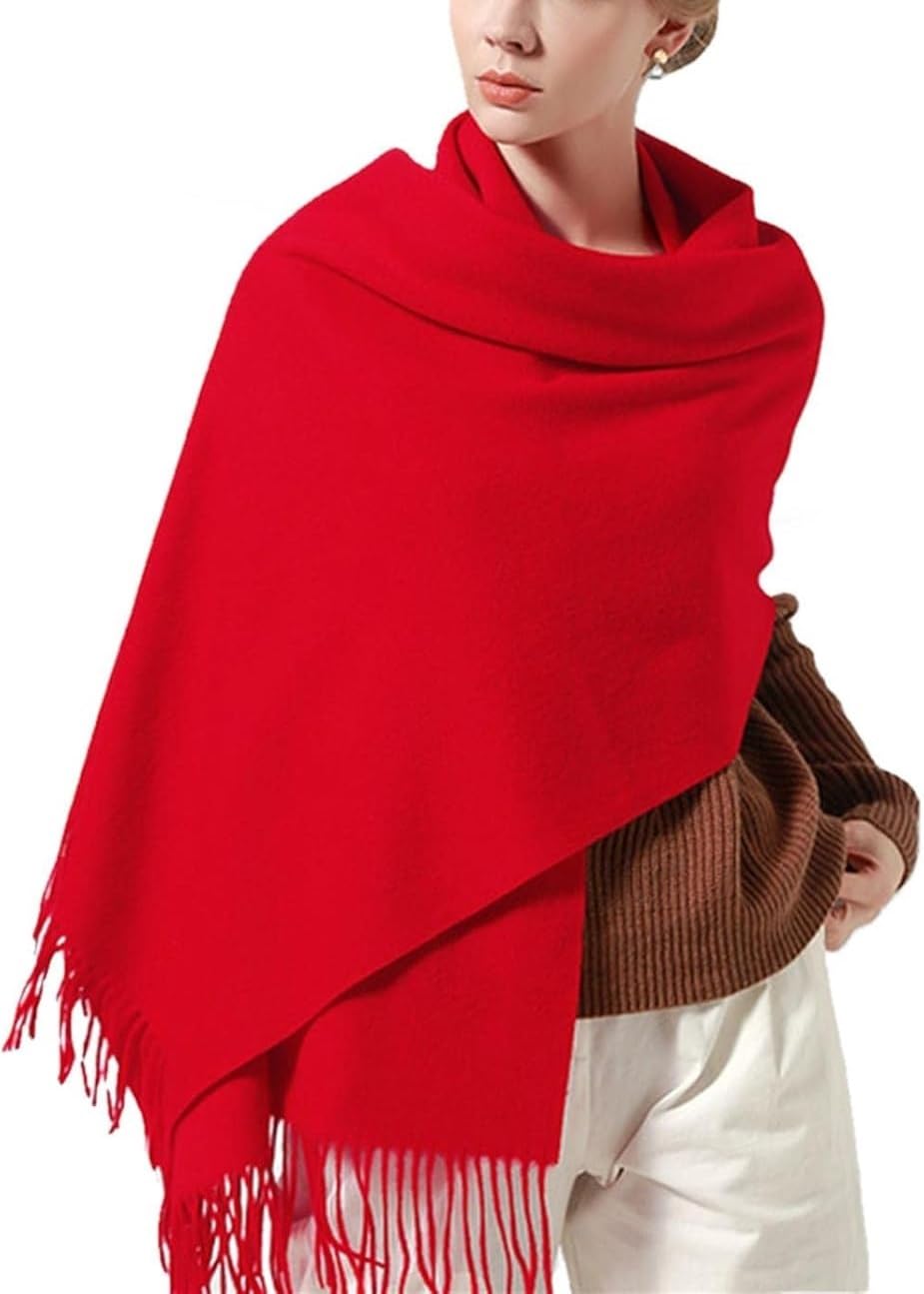Wollschal, Kaschmirschal, Wollschal Damen warme Schals Winterschal aus Kaschmirwolle