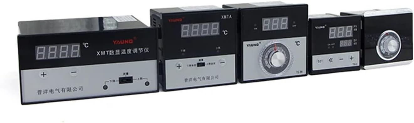 72*72mm K J PT100 Type AC220V 110V 24V 380V Knob 0-100 300 400 600 Degree Digital Thermostat Powered Temperature Controller(J 0-200,380V)