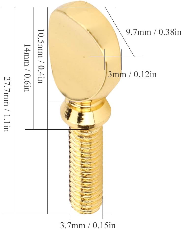 C64 Saxophone Mouthpiece Ligature Screw Woodwind Instrument Mouthpieces Parts 4PCS : Musical Instruments
