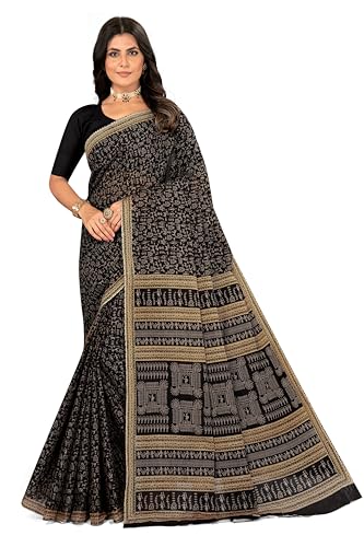 Image of TAMAIRA FASHION Mulmul Pure Cotton Saree For Woman Warli Printed |Office Wear Daily Wear Sarees For Women Without Blouse Piece(Available in 16 Colours)