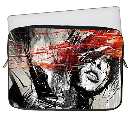 Image of TheSkinMantra Chain Laptop Sleeve Bag Compatible with Laptop /Macbooks /Chrombook /Notebook /Zbook (14.1 Inch [Chain], Spread Girl)