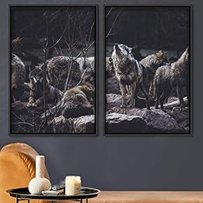 signwin 2 Piece Framed Canvas Wall Art Quiet...