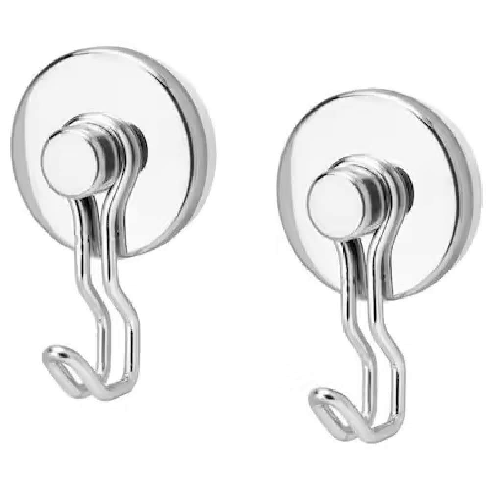 I-K-E-A Krokfjorden Heavy Duty Storage Holder Hook With Suction Cup Zinc Plated Pack Of 2 + 1 Free Shoe Bag