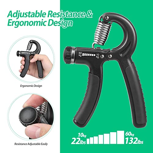 5-60kg ajustável pinça pesada fitness mão exercitador aperto fatgrip aumento de força de pulso mola