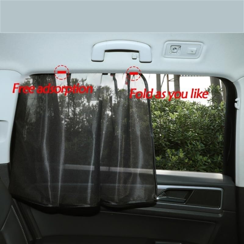 Sonnenschutz Auto Auto-Sonnenschutz Für Seitenfenster, Für Adam 2012–2019, UV- und Sonnenlichtschutz, selbstklebend Sonnenblende