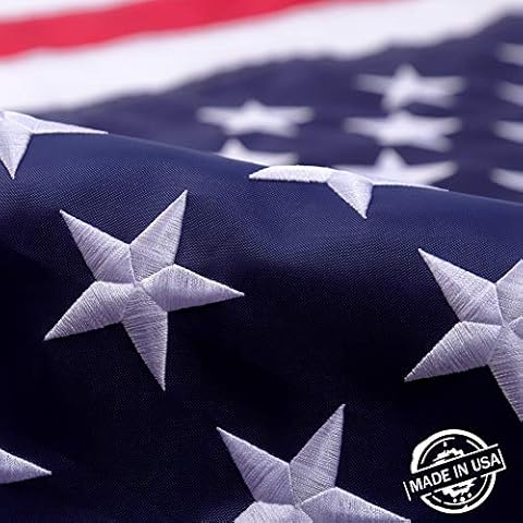 American Flags for Outside 4x6, 4x6 American Flag, Durable US Flag 4x6 Outdoor Heavy Duty High Wind Features Embroidered Stars Sewn Stripes Brass Grommets, Last Long Cover