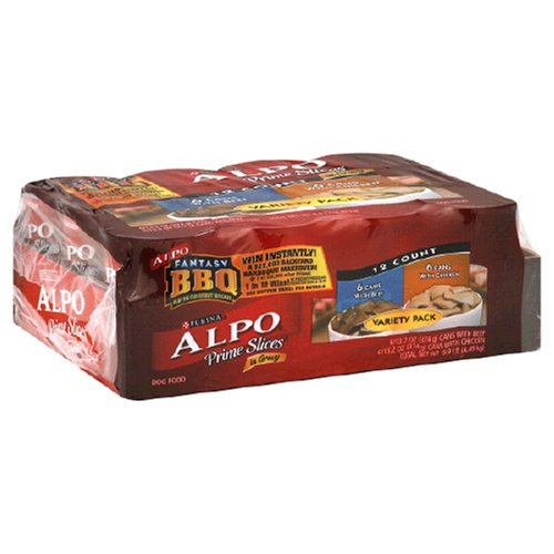 Alpo Prime Slices In Gravy Dog Food, Variety Pack, 12 Cans, 13.2 oz each