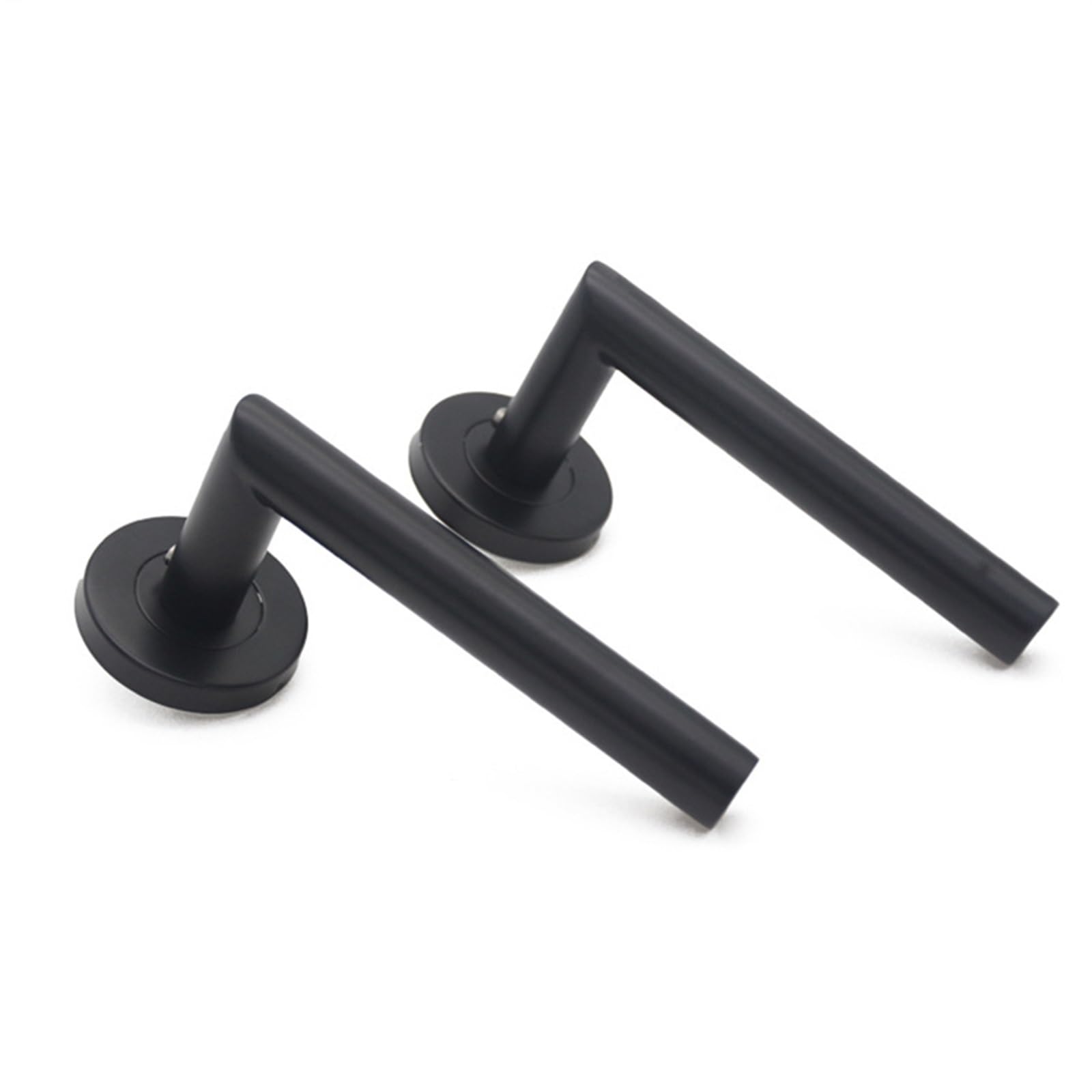 Poignée de porte 304 acier inoxydable mat noir ensemble tube rond