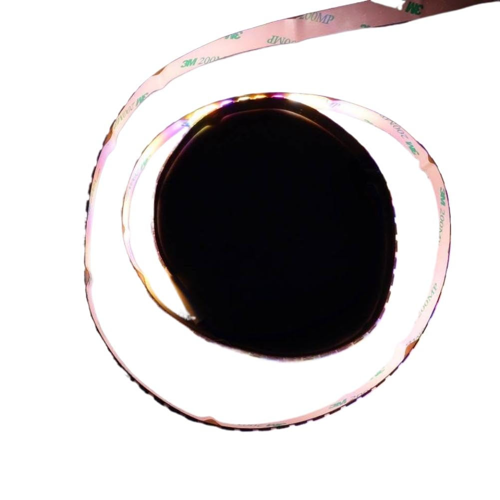 SK6812 RGBW Warm White LED Addressable Strip 144 LEDs Per Meter 144 Pixels Per Meter Non Waterproof 2 Meter Long DC5V Input Black PCB