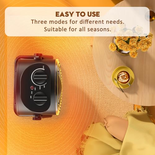Auertech AU1600 Small Space Heater, 1500W/750W Ptc Portable Heater thumb #1