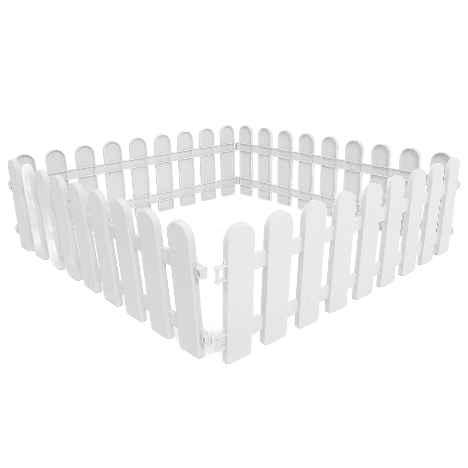 CHICAMPERA 4pcs Tortoise Table Outdoor Playpen Plastic Pet Fence for Tortoise and Small Pets Tough Material for Yard Garden or Outdoor Run