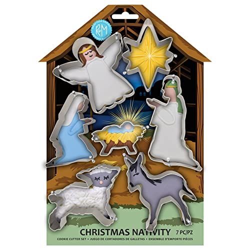 R&M Christmas Nativity Cookie Cutter Set...