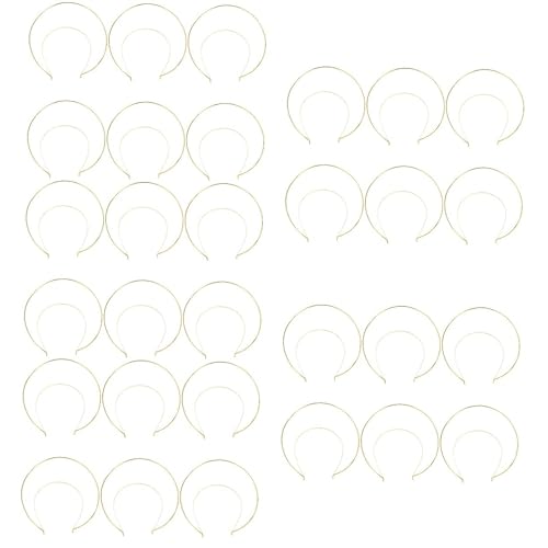 Abaodam 30 diademas de corona para niñas, diadema de corona con ribete de metal, diadema para fiestas, cosplay, diadema para manualidades,