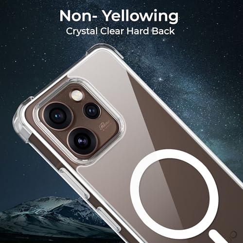 Image of A rtistque Clear Back Cover Case for Oppo Reno 15 Pro 5G | Compatible with Mag-Safe | Premium Cover | Shockproof TPU Bumper | Slim Protective Design | Oppo Reno 15 Pro 5G Back Cover - Transparent
