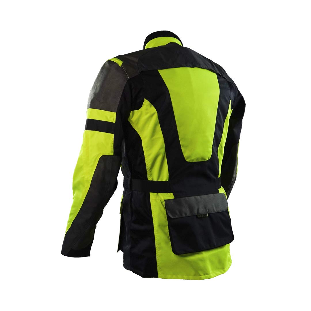 Certified Motorcyclist Motorcycle Airbag Jacket XL Yellow Touring HV — view 2